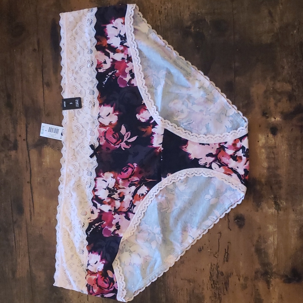 NWT Torrid Wide Lace Trim Hipster Cotton Panty Underwear